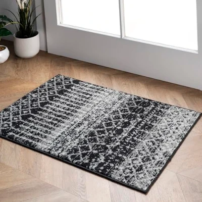 Image of nuLOOM Runner Rug, Polypropylene, Dark Grey, 3&#039; x 10&#039;
