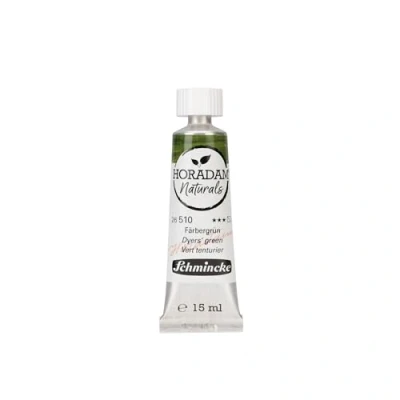 Image of Schmincke Horadam Naturals,Dyer&#039;s green, 15 ml, 26510006, finest vegan watercolor, natural pigments, combination of watercolor and gouache, tube ml