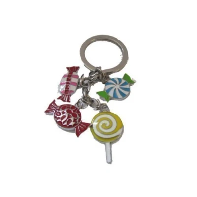 Image of Fat catz copy Retro Candy Sweets Lollipop Enamel Gift Keyring