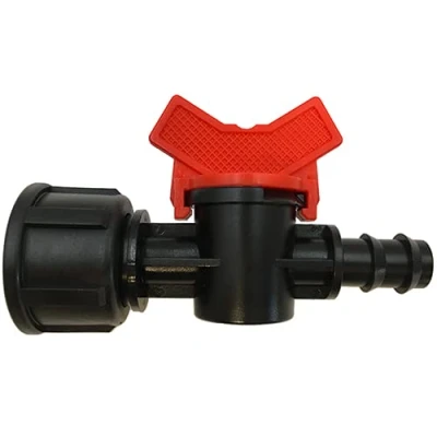 Image of Grow Insane 13mm Barbed Pipe to 3/4&quot; BSP Female Ball Valve Irrigation Stop Cock