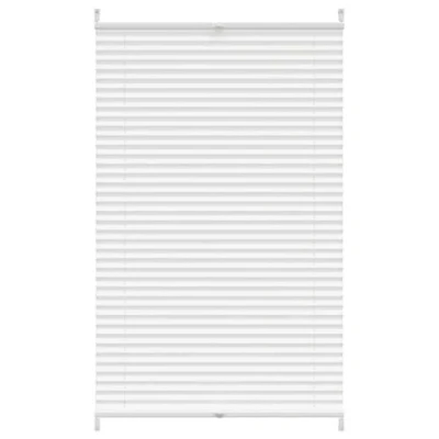 Image of &quot;vidaXL White Plisse Blind with Modern Pleats, Adjustable Light Filtering and Vision Protection Easy Installation, Perfect for Any Room, 70x150cm&quot;