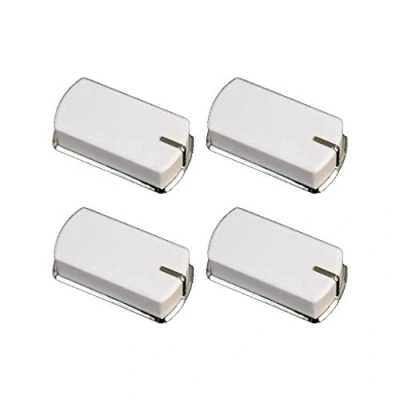 Image of Ufixt Belling Compatible White Silver Oven Cooker Hob Grill Control Knob Fits FSG60DOP / 444449568 x 6