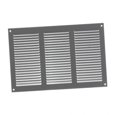 Image of 300x200mm / 12x8&quot; inch Grey Metal Air Vent Grille Cover with Insect Mesh Ventilation
