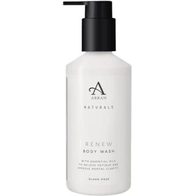 Image of Arran Naturals Renew Luxury Moisturising Vegan Bath &amp; Shower Gel (250ml/8.4floz) with Ylang Cedarwood