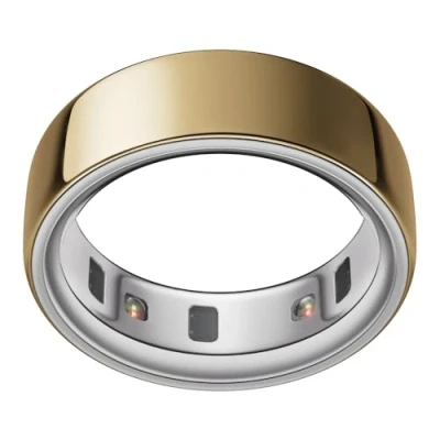Image of OURA Ring 4 Gold Size 8 Smart First Sizing Kit Sleep Tracking Wearable Heart Rate Fitness Tracker Up to Days Battery Life