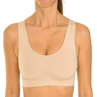 Image of Intimidea Womens Silhouette bra Sport racerback 110597 woman Beige Polyamide Size 2XL