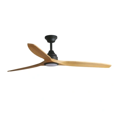 Image of Alo Large 3 Blade Matt Black, Wood with Light 2700 4000 6500K Wiz Smart System