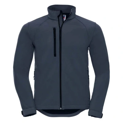 Image of Russell Athletic Mens Plain Soft Shell Jacket (French Navy) Size 3XL