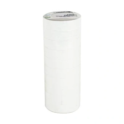 Image of STATUS White Electrical Tape 20 Meters Insulation Insulating 10 Pack SWHTPVCET10