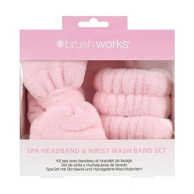 Image of Brushworks Spa Headband &amp; Wrist Wash Band Set