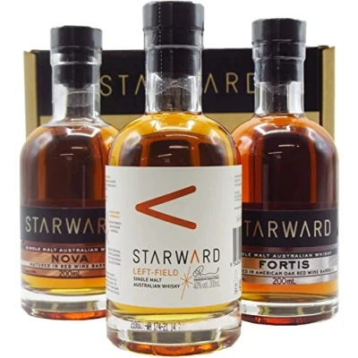 Image of Starward Whisky Tasting Pack Discover New World Whiskes Contains: Left Field, Nova and Fortis 3x20cl 43.7% alc. Australian the Most Awarded Distillery of Year 2022