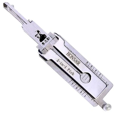 Image of HON58R LiShi 2 in1 Lock Pick and Decoder, Car Key Reader, Professional Auto Locksmith Tools