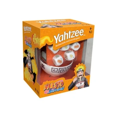 Image of Winning Moves Yahtzee Naruto Shippuden Special Edition Dice Game Roll Ichiraku Ramen Ingredients, Strategic Family Fun, Travel Game, Classic for Fans