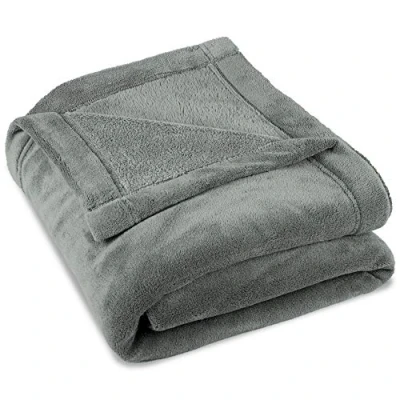 Image of CelinaTex Montreal cuddly blanket microfibre Coral fleece 150 x 200 cm silver
