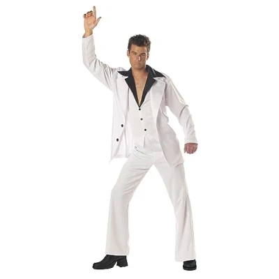 Image of Zoogster Costumes John Travolta Suit Costume Medium