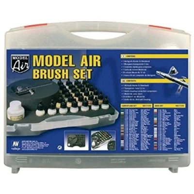 Image of Vallejo Model Air Airbrush Set with Basic Colours
