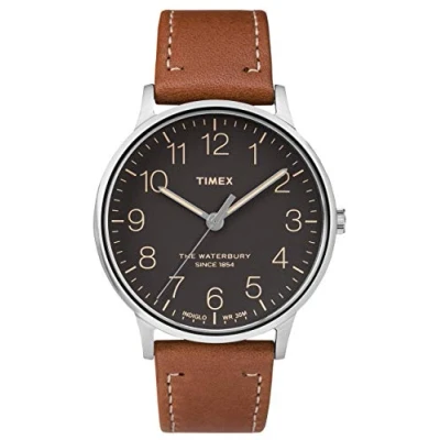 Image of Timex Mens Analogue Classic Quartz Watch with Leather Strap TW2P95800