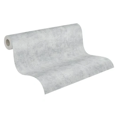 Image of Concrete Wallpaper Blooming Non Woven 10.05 m x 0.53 Grey Made in Germany by Livingwalls 224033 2240 33