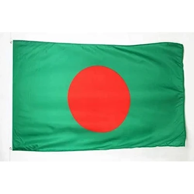 Image of AZ Flag Bangladesh Large 5x8 Ft 100D Polyester Bangladeshi Big Banner with Two Metal Grommets Fade Resistant Vivid Colors 5&#039; x 8&#039; Feet 250x150 Cm
