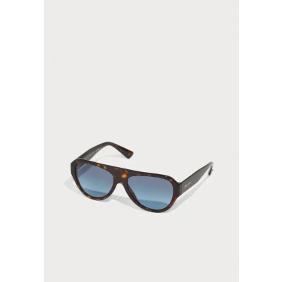 Image of Jimmy Choo Woman JC5027 50028F Sunglasses Acetate Turtle Blue Pilot Normal Shaded