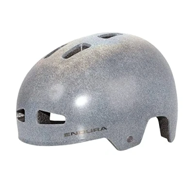 Image of Endura Men&#039;s PissPot BMX Cycling Helmet Lightweight Construction External Vents Micro Adjustment Fit, Reflective, L XL
