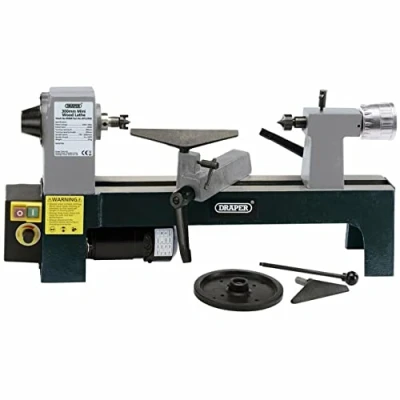 Image of Draper Variable Speed Mini Wood Lathe, 250W