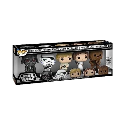 Image of Funko Pop! Vinyl: Star Wars Darth Vader 5 Pack Amazon Exclusive Collectable Vinyl Figure Gift Idea Official Merchandise Toys for Kids &amp; Adults Movies Fans