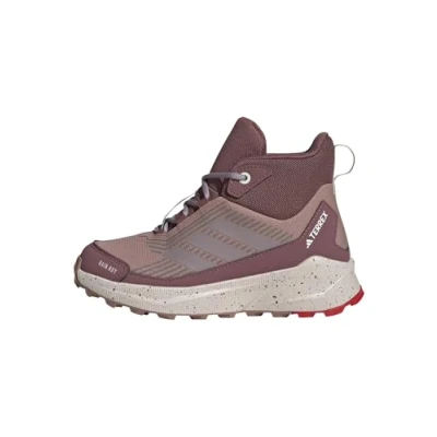 Image of Adidas Terrex Trailmaker 2 MID RAIN.RDY Unisex Hiking shoes for kids, Size: 13K, Warm clay/preloved fig/pure ruby Textile/synthetics