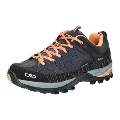 Image of CMP Women&#039;s Rigel Low WMN Trekking Shoes WP, Anthracite Sunrise, 6 UK