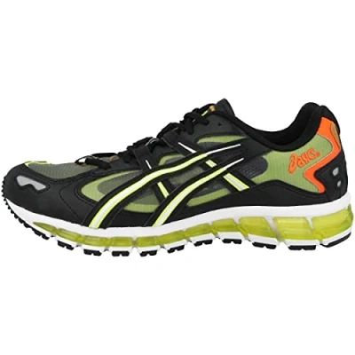 Image of Asics Gel Kayano 5 360 Mens Black/Green Trainers Multicolour Size UK 8.5