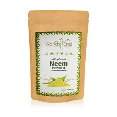 Image of Pure &amp; Chemical Free Neem Powder for Hair Loss 100% Natural and Organic Anti Dandruff Conditioning 100g