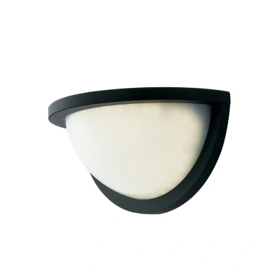 Image of Detroit Outdoor LED Aluminum Flush Wall Light, Black, IP54, 4000K