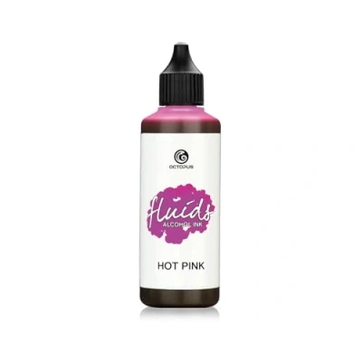 Image of Octopus 100 ml Fluids Alcohol Ink HOT pink for fluid art and resin,