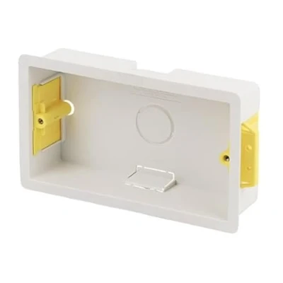 Image of Appleby Plastic Double Dry Lining Plasterboard Wall Box 35mm (Color May Vary)