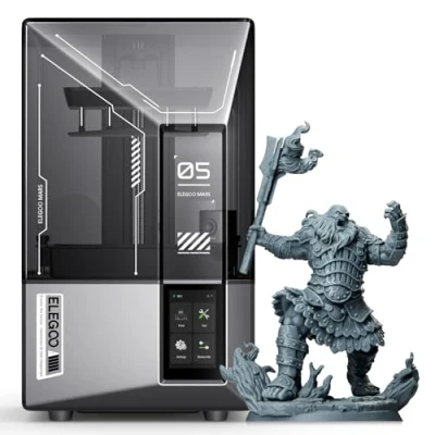 Image of ELEGOO Mars 5 Ultra 9K Resin 3D Printer, 150mm/h High Speed Printing, Smart Automatic Leveling, Intelligent Detection, WiFi Transfer, Printing Size of 153.36 x 77.76 165 mm3