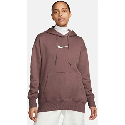 Image of NIKE FD0892 291 Women&#039;s Oversized Fit Sweatshirt, berry, S