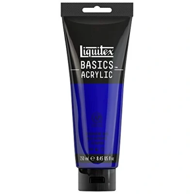 Image of LIQUITEX Basics Acrylic Paint, Ultramarine Blue, 250 ml Tube