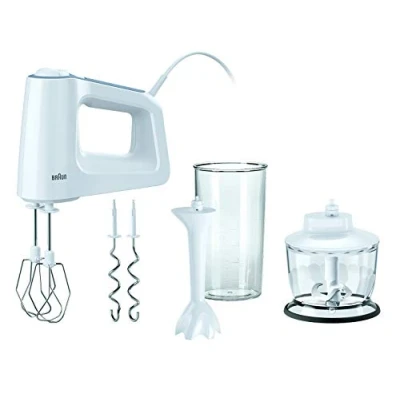 Image of Braun HM3135WH Multi Mix 3 Hand Mixer, 500 W, White