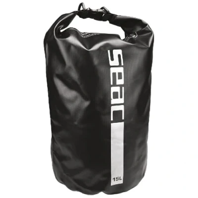Image of Seac Dry Bag for Diving, Fishing, Boating and Outdoor Activities, 15 lt, black