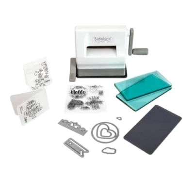 Image of Sizzix Sidekick Mini Die Cutting and Embossing Machine Craft Kit for Adults Kids. Perfect your Card Making, Journaling Scrapbooking Supplies 6.35cm Opening