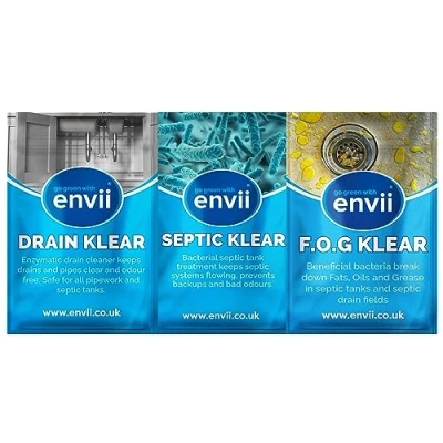 Image of Envii Complete Septic Tank Treatment Drain &amp; Cleaner Bacteria Tablets