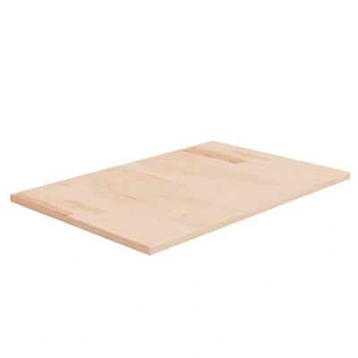 Image of vidaXL Solid Oak Wood Bathroom Countertop/Desk Brown 60x40x1.5 cm