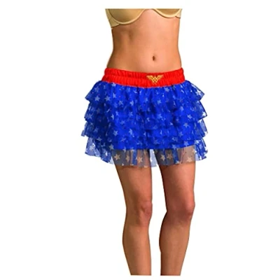 Image of Rubie&#039;s 35078NS Official DC Wonder Woman Tutu Costume, Women&#039;s, One Size Halloween