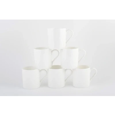 Image of FINE Bone China Small Balmoral White Mugs