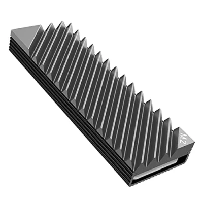 Image of M.2 Heatsink Cooler, NVMe 2280 SSD Double Sided Heat Sinks with Silicone Thermal Pad for PC/PS5 (Gray)