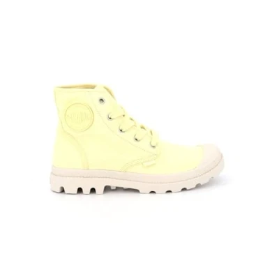 Image of Palladium Women&#039;s Pampa Hi Sneaker, Yellow, 3 UK
