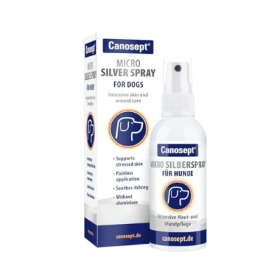 Image of Canosept Micro silver spray for Dogs 75ml dog against itching Wound Painless the Without aluminium &amp; colloidal Moisturises