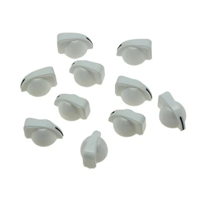 Image of KAISH 10pcs Pure White Guitar Mini Miniature Chicken head Knobs AMP Effect Pedal Knob