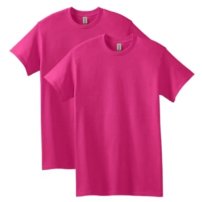Image of Gildan Heavy Cotton T Shirt, Style G5000, Multipack, Heliconia (2 Pack), XL (Pack of 2)