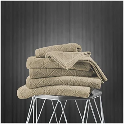 Image of GC GAVENO CAVAILIA 2 Pack Hand Towels For Bathroom Egyptian Cotton 600 GSM Quick Dry Towel Set Hotel Sets Gym Natural